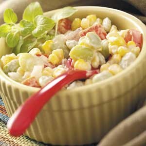 Creamy succotash