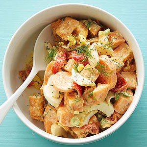 Creamy sweet potato salad
