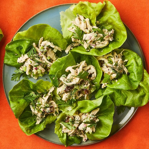 Creamy tahini chicken salad 