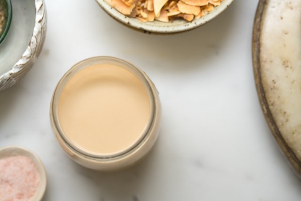 Creamy, toasted coconut milk