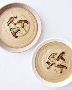 Creamy truffle mushroom soup