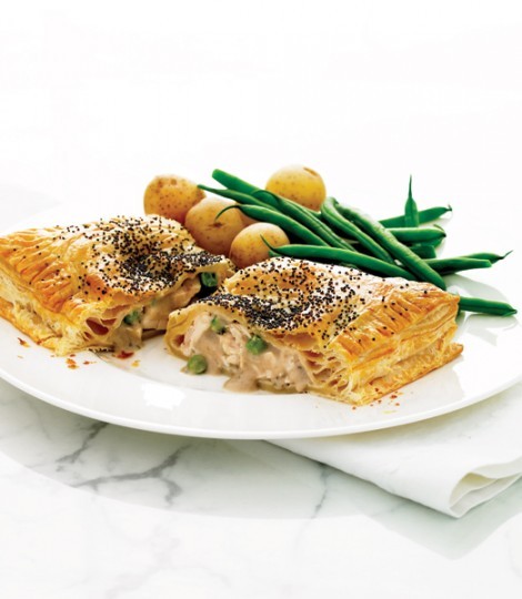 Creamy turkey turnovers