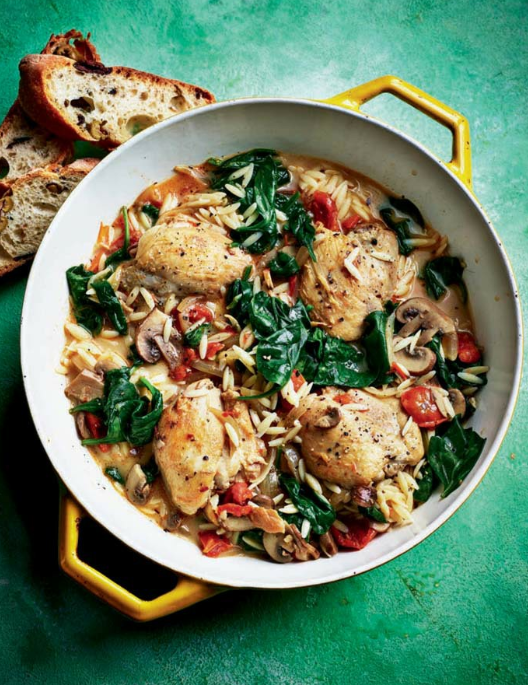 Creamy Tuscan chicken pot