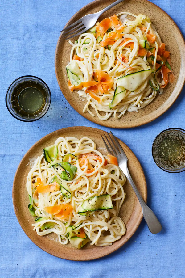 Creamy vegetable spaghetti