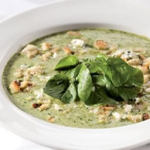 Creamy watercress soup