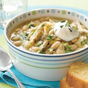 Creamy white chicken chili