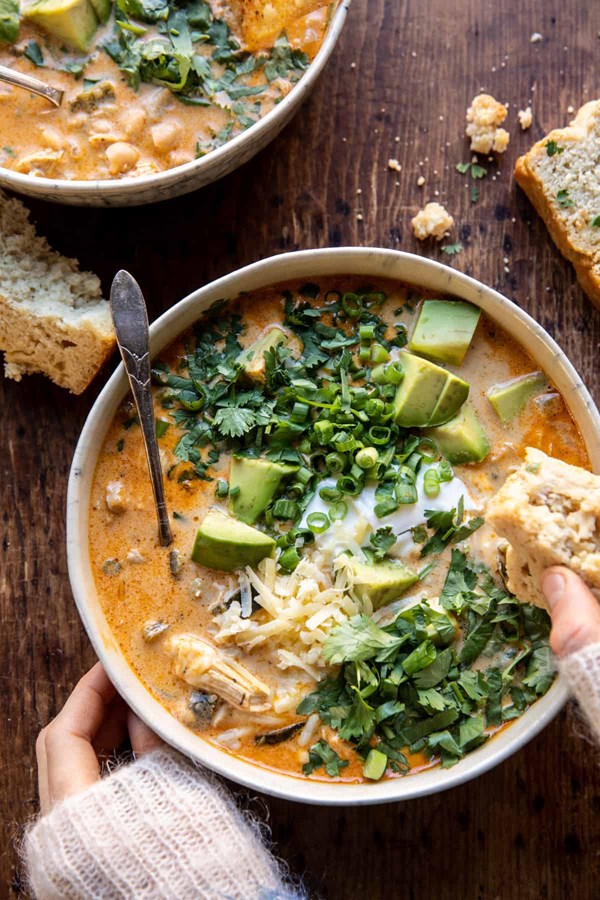 Creamy white chicken chili