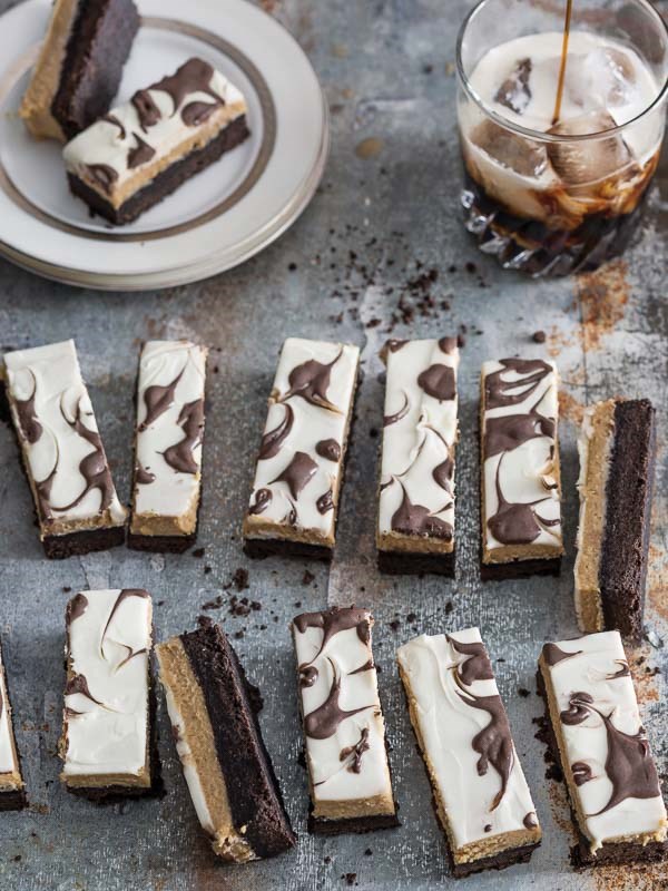 Creamy white Russian bars
