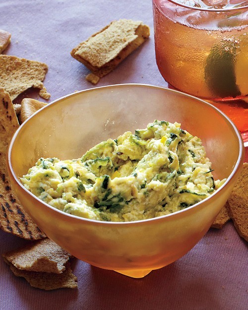 Creamy zucchini and ricotta spread
