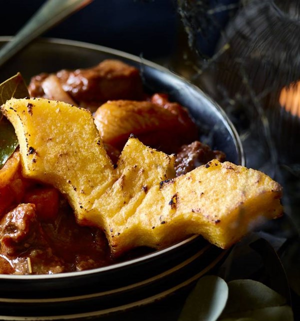 Creepy polenta dippers