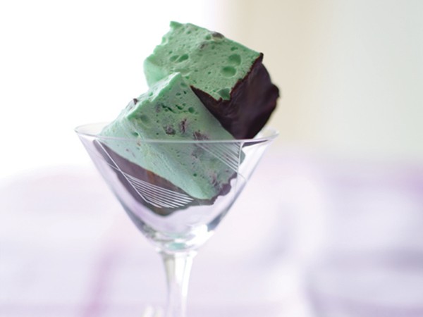 Crème de menthe marshmallows (Bake the Book)