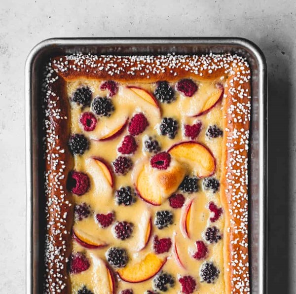 Creme fraiche brioche fruit tart