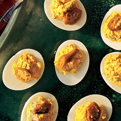 Creole deviled eggs