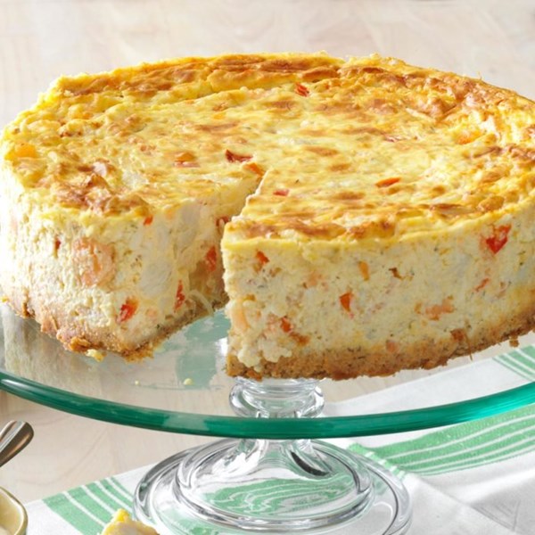Creole shrimp & crab cheesecake