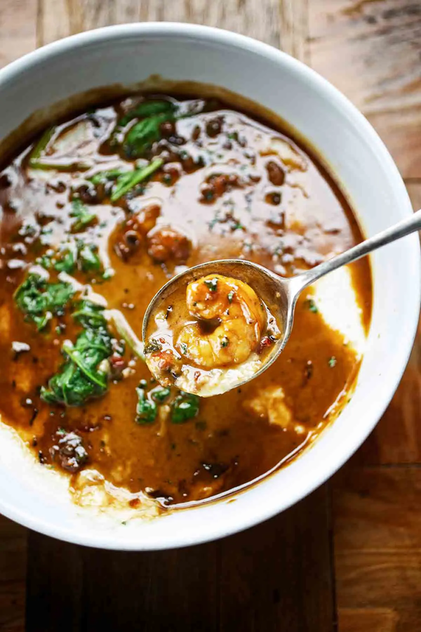 Creole shrimp and grits