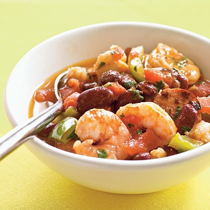 Creole shrimp and sausage stew