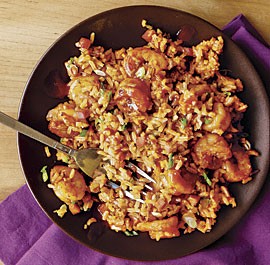Creole-style shrimp jambalaya