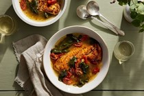 Creole whitefish in brodo