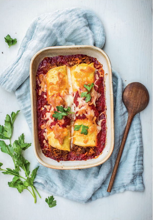Crepes-style manicotti