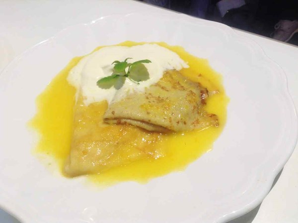 Crêpes with orange butter
