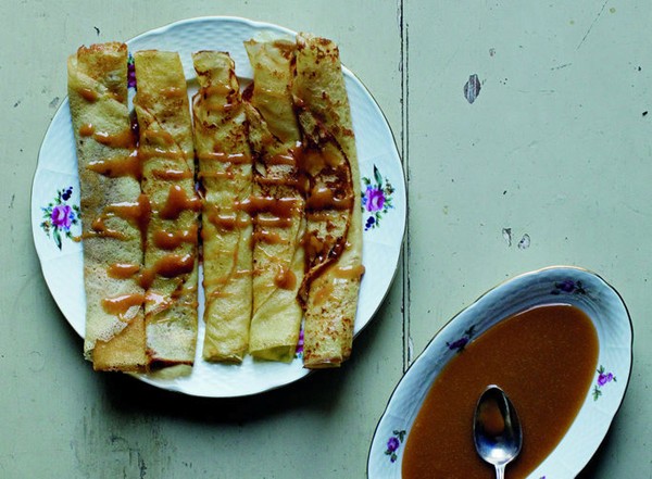Crêpes with salted-butter caramel