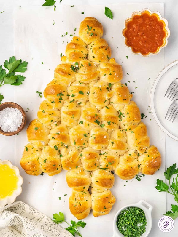 Crescent roll Christmas tree