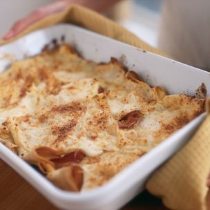 Crespelle with prosciutto and Fontina