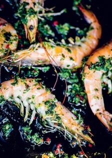 Crevettes à la plancha
