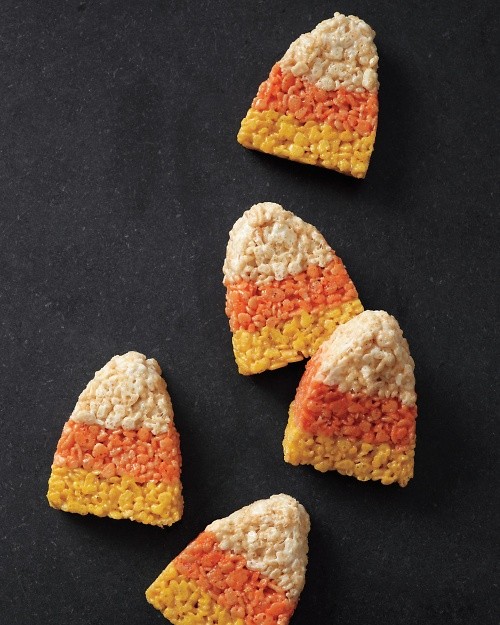 Crisp candy-corn treats