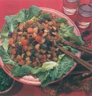 Crisp cooked vegetable appetizer