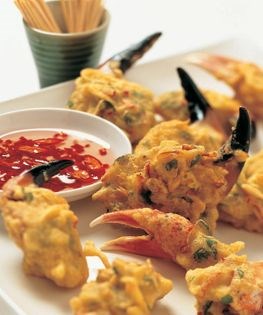 Crisp-fried crab claws