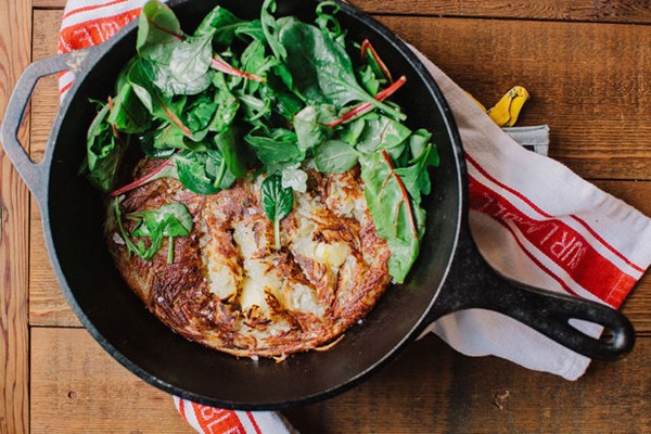 Crisp potato cake