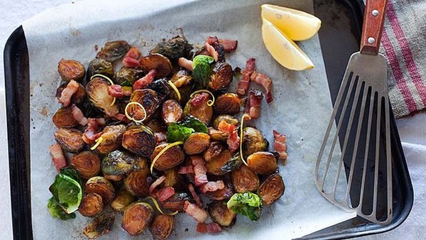 Crisp-roast Brussels sprouts 