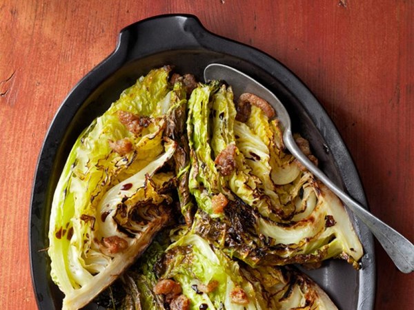 Crisp roasted cabbage