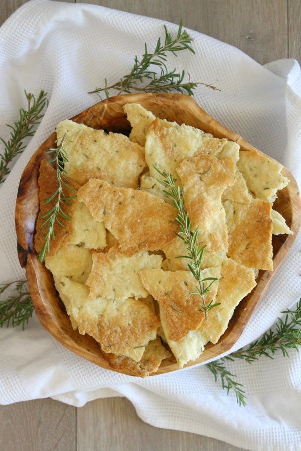 Crisp rosemary flatbread