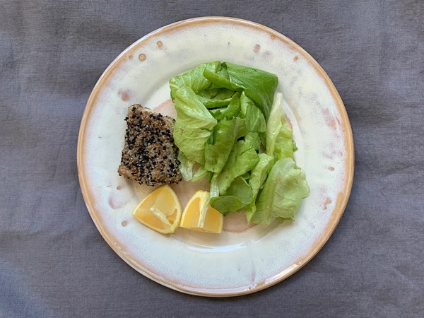 Crisp sesame fish fillets
