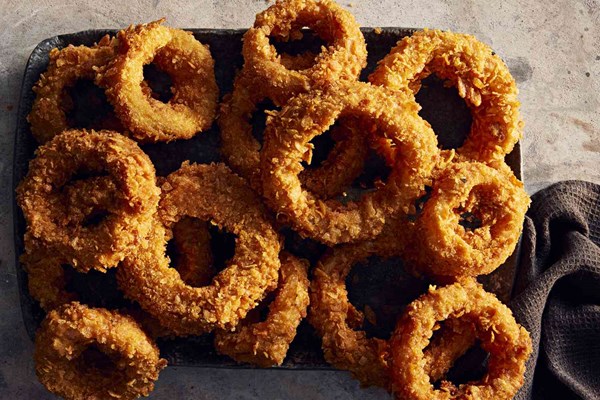 Crispy air fryer onion rings