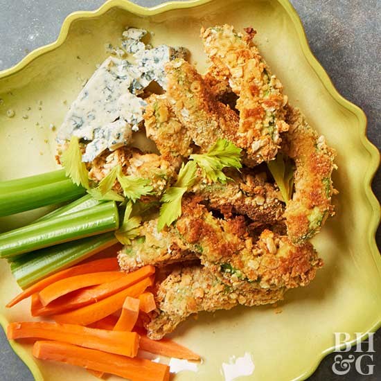 Crispy avocado wedges