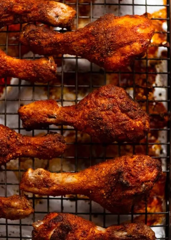 Crispy baked chicken drumsticks