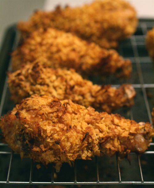 Crispy baked "fried" chicken