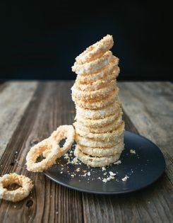 Crispy baked onion rings