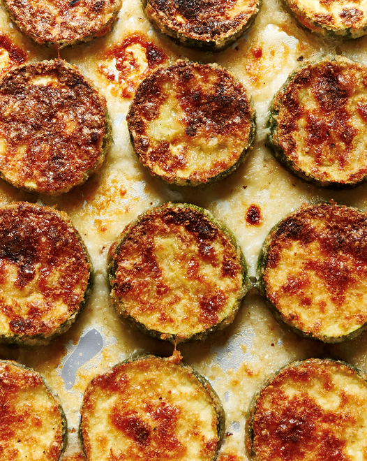 Crispy baked zucchini chips