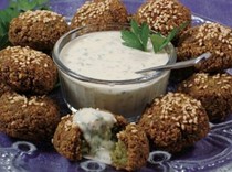 Crispy bean & herb patties (Falafel)