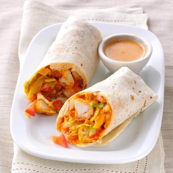 Crispy Buffalo chicken wraps