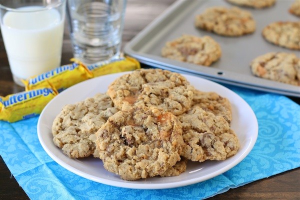 Crispy Butterfinger cookies