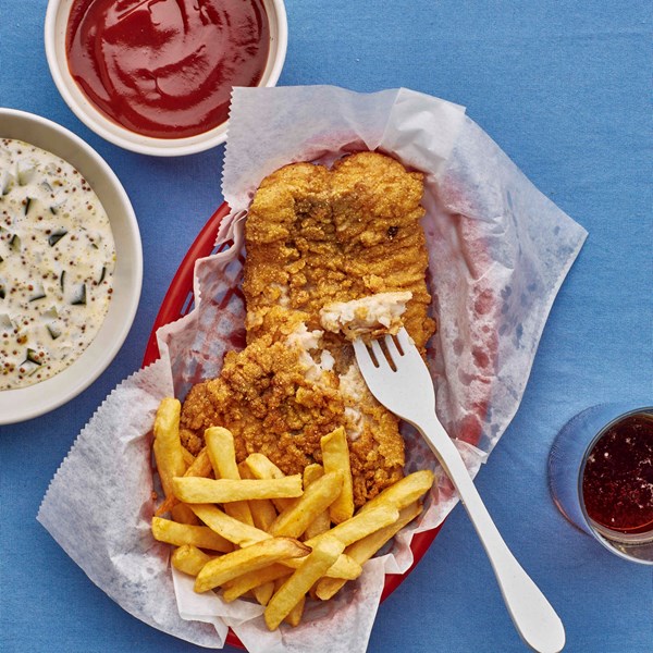 Crispy buttermilk-fried catfish 