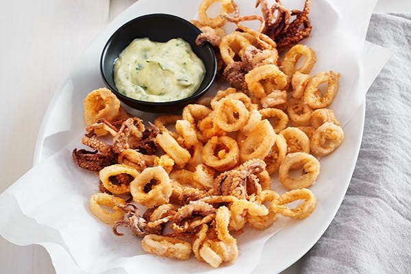 Crispy calamari