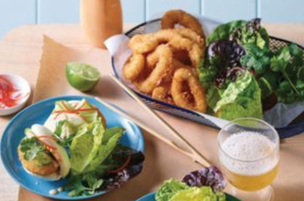 Crispy calamari bao