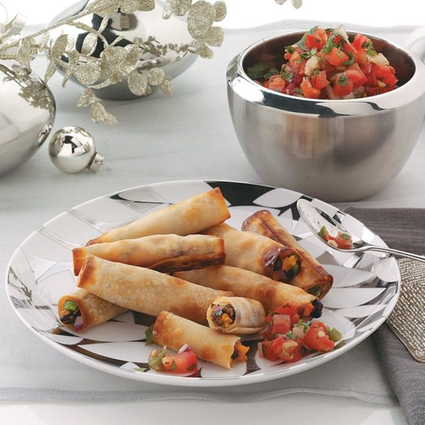 Crispy Caribbean veggie wraps