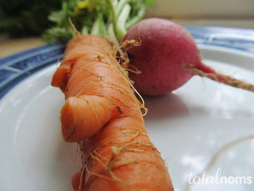 Crispy carrot and radish slaw